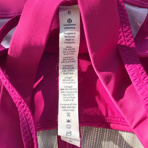 👋Lululemon Ready, Set, Sweat Bra Size 6 - Picture 6 of 7